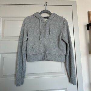 Brandy Melville Cropped Hoodie Jacket